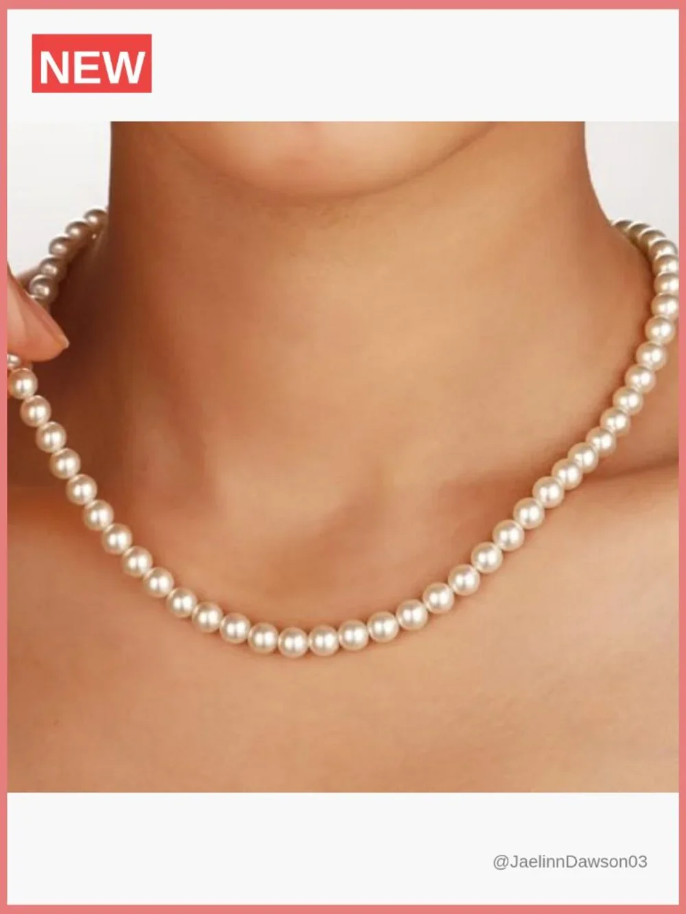Real Gold Plated Dainty Pearl Necklace - Daisy Round Drop Pearl Choker Layered